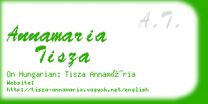 annamaria tisza business card